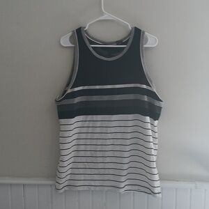 [SEAN JOHN - MEDIUM] Monochrome Striped Tank Top